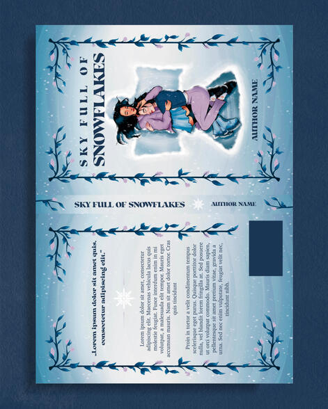 Sky full of Snowflakes Premade Book Cover