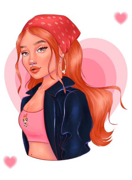 Blossom Character Illustration